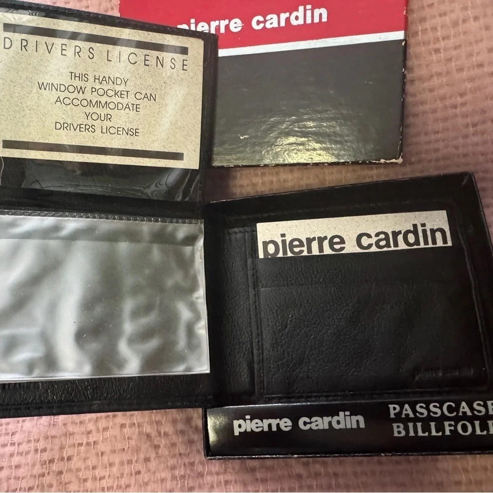 Never used Vintage Pierre Cardin Black Key and Card Holder